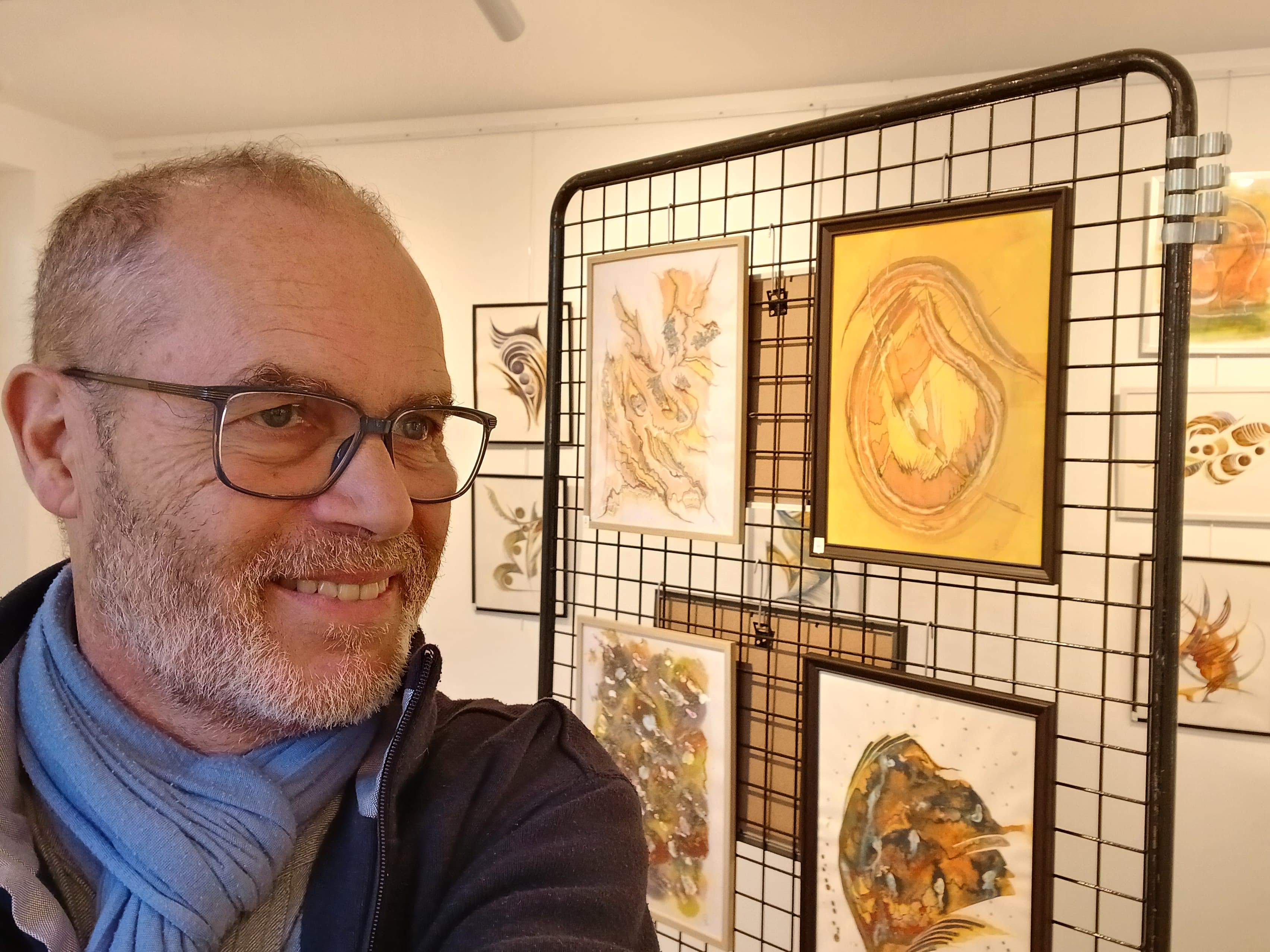 Patrick Bétheuil dans son atelier