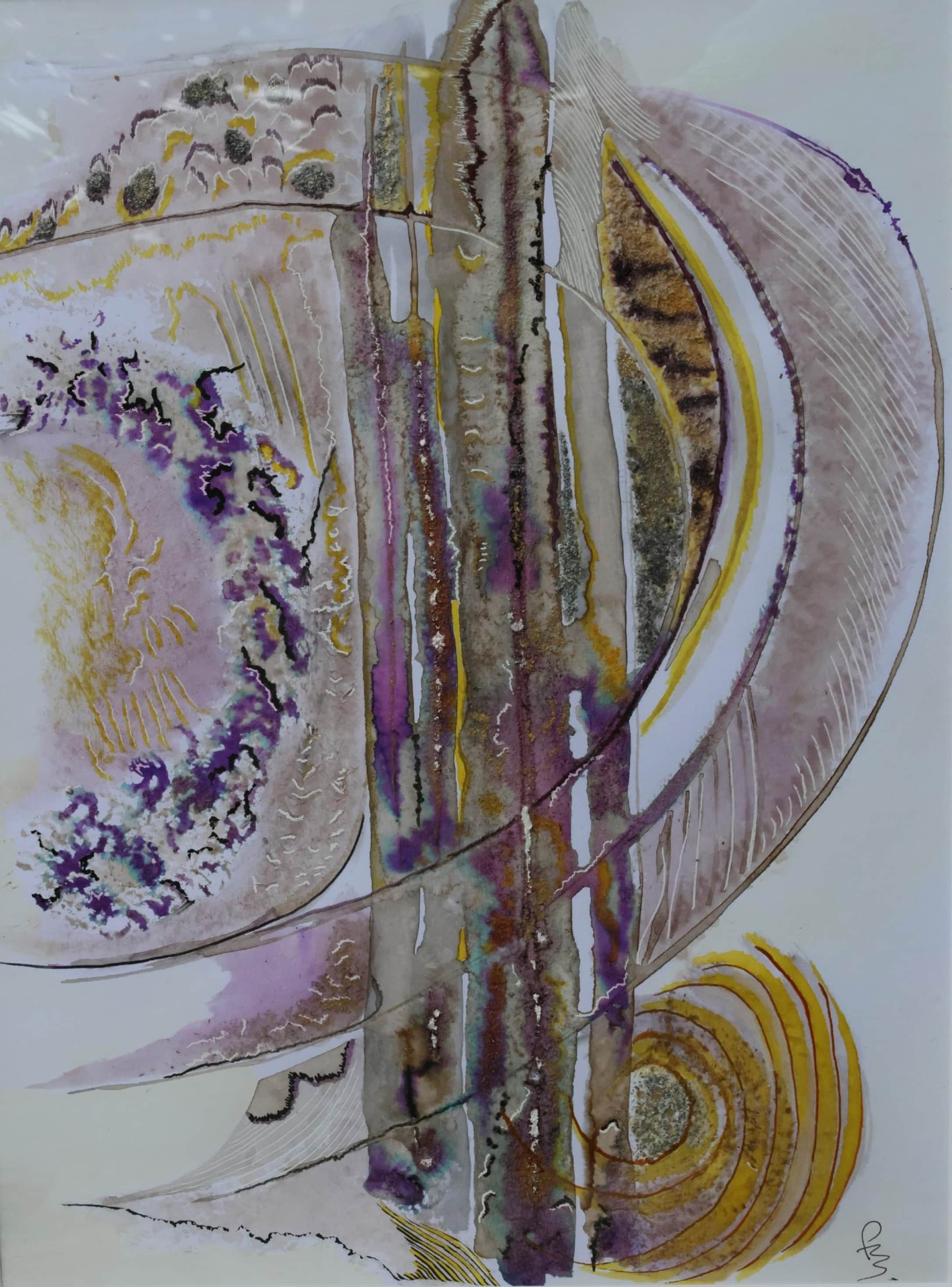 Les Quartz, peinture intuitive originale de Patrick Betheuil